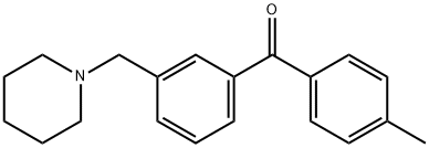 4'-METHYL-3-PIPERIDINOMETHYL BENZOPHENONE Struktur