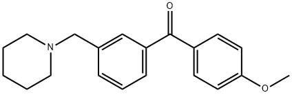 4'-METHOXY-3-PIPERIDINOMETHYL BENZOPHENONE Struktur