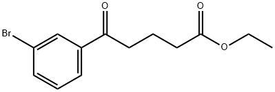 ETHYL 5-(3-BROMOPHENYL)-5-OXOVALERATE Struktur