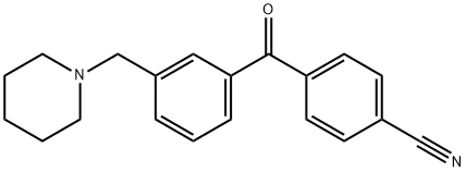 4'-CYANO-3-PIPERIDINOMETHYL BENZOPHENONE Struktur