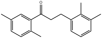 2',5'-DIMETHYL-3-(2,3-DIMETHYLPHENYL)PROPIOPHENONE Struktur