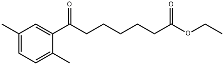 ETHYL 7-(2,5-DIMETHYLPHENYL)-7-OXOHEPTANOATE Struktur