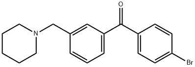 4'-BROMO-3-PIPERIDINOMETHYL BENZOPHENONE Struktur