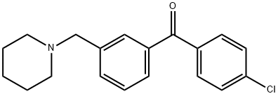 4'-CHLORO-3-PIPERIDINOMETHYL BENZOPHENONE Struktur