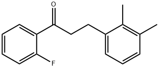 3-(2,3-DIMETHYLPHENYL)-2'-FLUOROPROPIOPHENONE Struktur