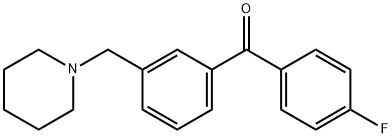 4'-FLUORO-3-PIPERIDINOMETHYL BENZOPHENONE Struktur