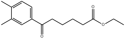 ETHYL 6-(3,4-DIMETHYLPHENYL)-6-OXOHEXANOATE Struktur