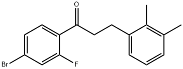 4'-BROMO-3-(2,3-DIMETHYLPHENYL)-2'-FLUOROPROPIOPHENONE Struktur