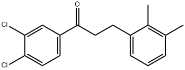 3',4'-DICHLORO-3-(2,3-DIMETHYLPHENYL)PROPIOPHENONE Struktur