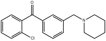 2-CHLORO-3'-PIPERIDINOMETHYL BENZOPHENONE Struktur