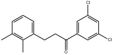 3',5'-DICHLORO-3-(2,3-DIMETHYLPHENYL)PROPIOPHENONE Struktur