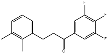 3-(2,3-DIMETHYLPHENYL)-3',4',5'-TRIFLUOROPROPIOPHENONE Struktur