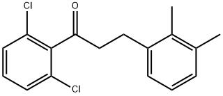 2',6'-DICHLORO-3-(2,3-DIMETHYLPHENYL)PROPIOPHENONE Struktur