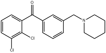 2,3-DICHLORO-3'-PIPERIDINOMETHYL BENZOPHENONE Struktur