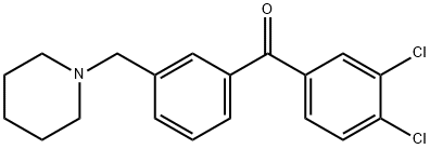 3,4-DICHLORO-3'-PIPERIDINOMETHYL BENZOPHENONE price.