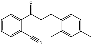 2'-CYANO-3-(2,4-DIMETHYLPHENYL)PROPIOPHENONE Struktur