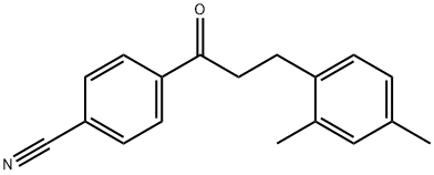 4'-CYANO-3-(2,4-DIMETHYLPHENYL)PROPIOPHENONE Struktur