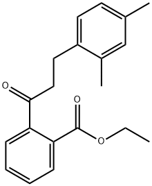 2'-CARBOETHOXY-3-(2,4-DIMETHYLPHENYL)PROPIOPHENONE Struktur