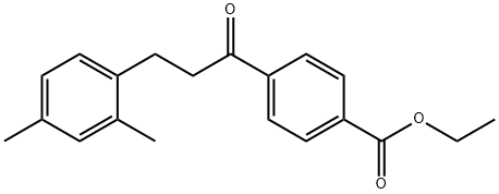 4'-CARBOETHOXY-3-(2,4-DIMETHYLPHENYL)PROPIOPHENONE Struktur