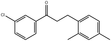 3'-CHLORO-3-(2,4-DIMETHYLPHENYL)PROPIOPHENONE Struktur