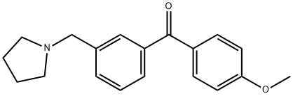 4'-METHOXY-3-PYRROLIDINOMETHYL BENZOPHENONE Struktur