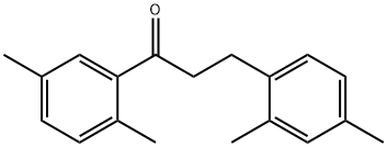 2',5'-DIMETHYL-3-(2,4-DIMETHYLPHENYL)PROPIOPHENONE Struktur