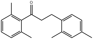 2',6'-DIMETHYL-3-(2,4-DIMETHYLPHENYL)PROPIOPHENONE Struktur