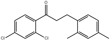 2',4'-DICHLORO-3-(2,4-DIMETHYLPHENYL)PROPIOPHENONE Struktur