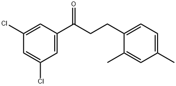 3',5'-DICHLORO-3-(2,4-DIMETHYLPHENYL)PROPIOPHENONE Struktur