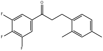 3-(2,4-DIMETHYLPHENYL)-3',4',5'-TRIFLUOROPROPIOPHENONE Struktur