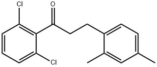 2',6'-DICHLORO-3-(2,4-DIMETHYLPHENYL)PROPIOPHENONE Struktur