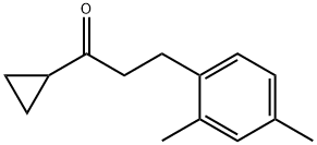 CYCLOPROPYL 2-(2,4-DIMETHYLPHENYL)ETHYL KETONE Struktur