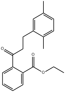 2'-CARBOETHOXY-3-(2,5-DIMETHYLPHENYL)PROPIOPHENONE Struktur