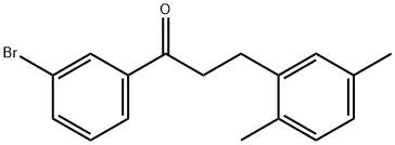 3'-BROMO-3-(2,5-DIMETHYLPHENYL)PROPIOPHENONE Struktur