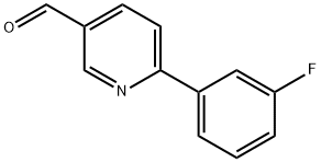 6-(3-Fluorophenyl)-3-pyridinecarbaldehyde Struktur