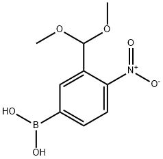 [3-(DIMETHOXYMETHYL)-4-NITROPHENYL]BORONIC ACID Struktur