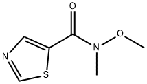 N-METHOXY-N-METHYL 5-THIAZOLECARBOXAMIDE Struktur