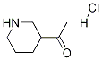 Ethanone, 1-(3-piperidinyl)-, hydrochloride Structure