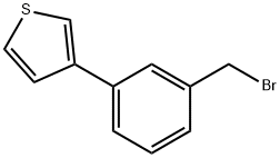 3-[3-(BROMOMETHYL)PHENYL]THIOPHENE Struktur