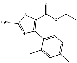 2-AMINO-4-(2,4-DIMETHYLPHENYL)-5-THIAZOLECARBOXYLIC ACID ETHYL ESTER Struktur