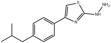 4-[4-(2-METHYLPROPYL)PHENYL]-2(3H)-THIAZOLONE HYDRAZONE Struktur