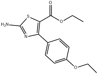 2-AMINO-4-(4-ETHOXYPHENYL)-5-THIAZOLECARBOXYLIC ACID ETHYL ESTER Struktur