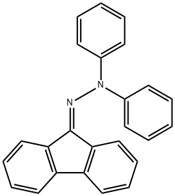 9H-Fluoren-9-one diphenyl hydrazone Struktur