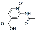 Isonicotinic acid, 2-acetamido-, 1-oxide (7CI) Struktur