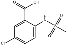 5-Chloro-2-(MethylsulfonaMido)benzoic Acid Struktur