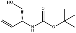 (R)-tert-butyl 1-hydroxybut-3-en-2-ylcarbaMate Struktur