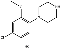 1-(4-chloro-2-Methoxyphenyl)piperazine hydrochloride Struktur