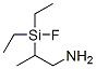 1-Propanamine,  2-(diethylfluorosilyl)- Struktur