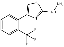 4-[2-(TRIFLUOROMETHYL)PHENYL]-2(3H)-THIAZOLONE HYDRAZONE Struktur