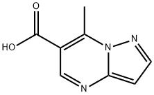 7-methylpyrazolo[1,5-a]pyrimidine-6-carboxylic acid(SALTDATA: FREE) Struktur